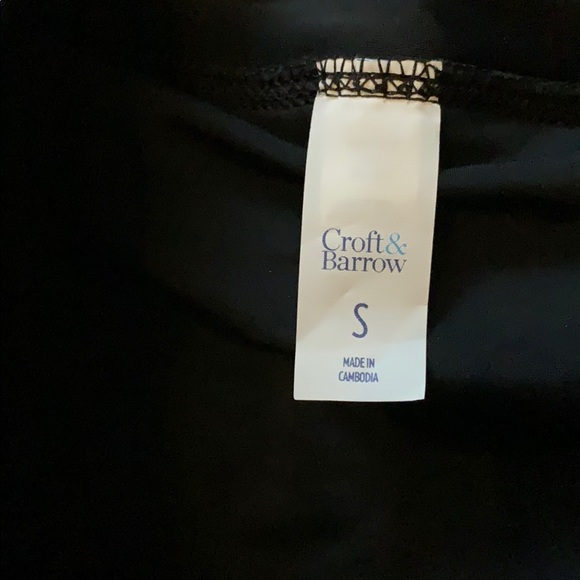 Croft & barrow black swimsuit shorts small - Picture 3 of 5